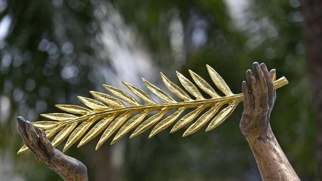 Goldenes Palmblatt