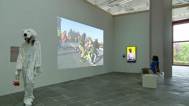 Ausstellungsansicht Klima Biennale Wien