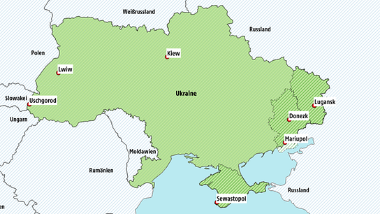 Ukraine - Karte