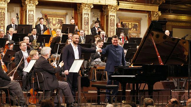 Christian Thielemann, Igor Levit und die Wiener Philharmoniker spielen im Großen Saal des Musikvereins