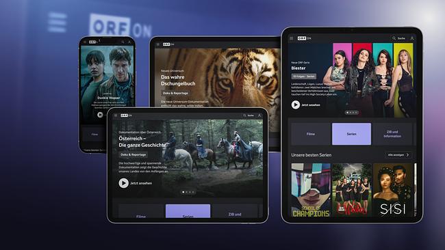 Das neue Streaming-Portal ORF ON startet im Jänner 2024 parallel zur TVthek