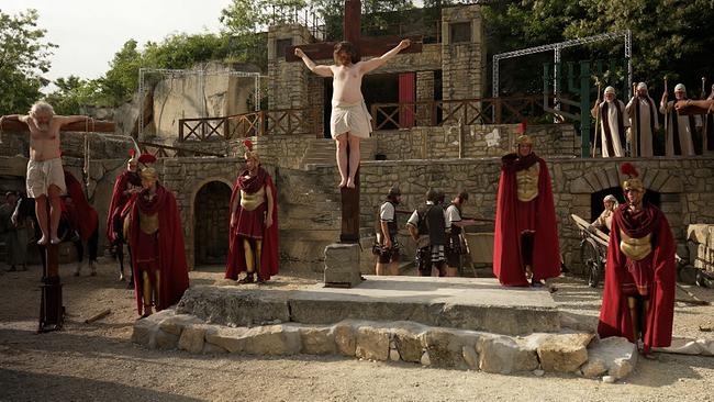 © ORF Burgenland Die Kreuzigungsszene in der "Passio Domini" markiert den dramatischen Höhepunkt des Leidens Christi.