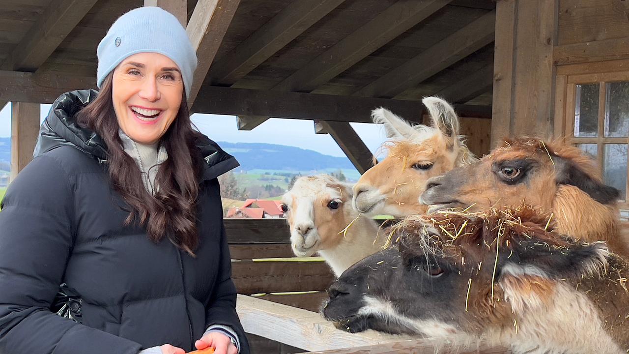 Maggie Entenfellner auf Gut Aiderbichl