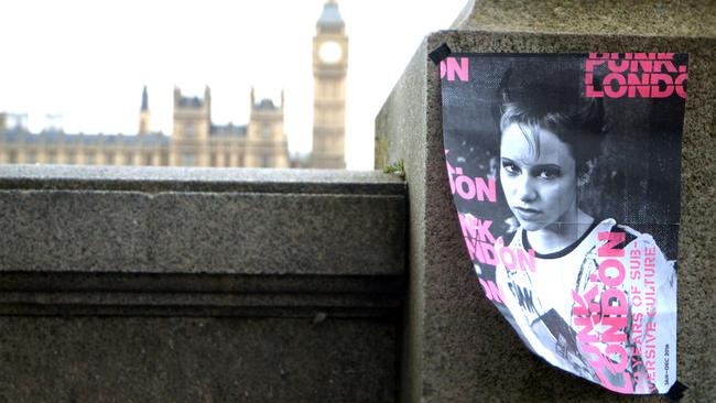 Poster Punk London, Big Ben und House of Parliament im Hintergrund