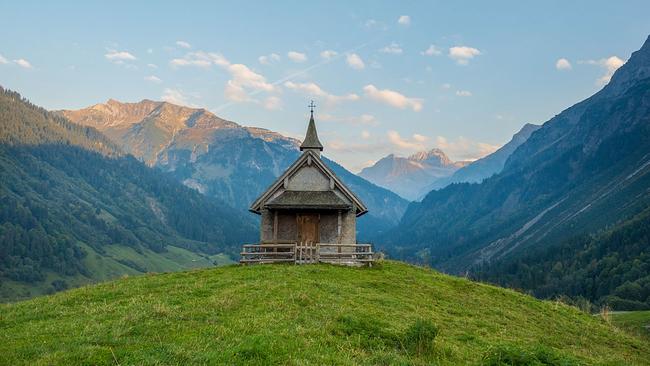 Eine Kapelle in den Bergen rund um den Bregenzer Wald