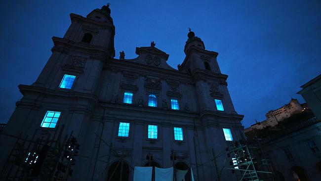 Salzburger Dom als Kulisse