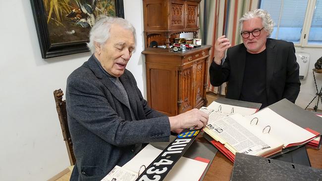 Wunschkennzeichen: Rudolf Streicher mit dem Entwurf von Hundertwasser
