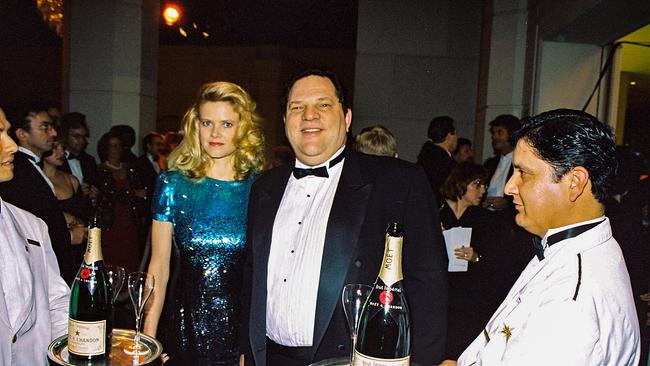 Eve Chilton Weinstein und Harvey Weinstein, 1995 bei den Golden Globe Awards