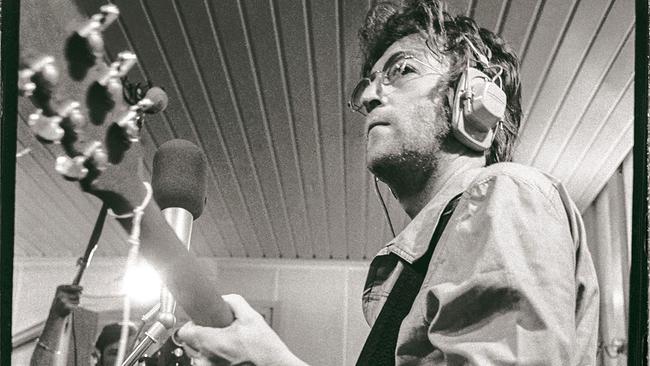 John Lennon bei den Studioaufnahmen zu seinem Album "Imagine", 1971