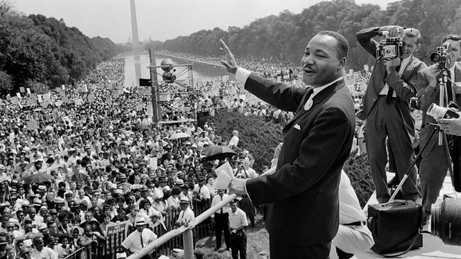 Martin Luther King bei seiner "I have a dream" Rede 1963 in Washington 