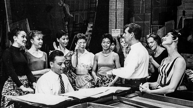 Leonard Bernstein und Stephen Sondheim bei den Proben zu „West Side Story“