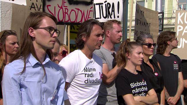 Protest gegen Kulturpolitik in Bratislava