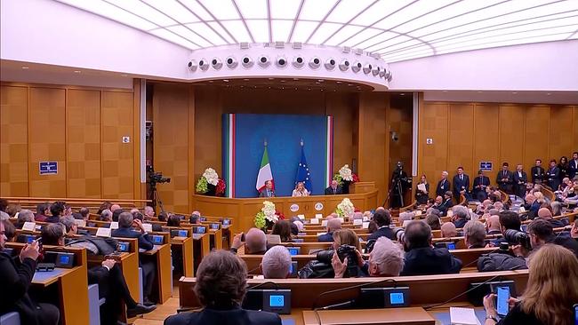 Pressekonferenz mit Giorgia Meloni