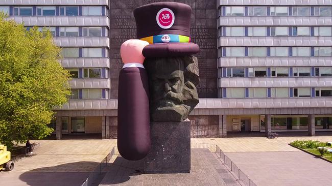 Karl Marx Büste in Chemnitz