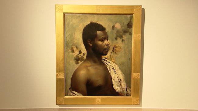 © ORF Ölgemälde eines ghanaischen Prinzen von Gustav Klimt