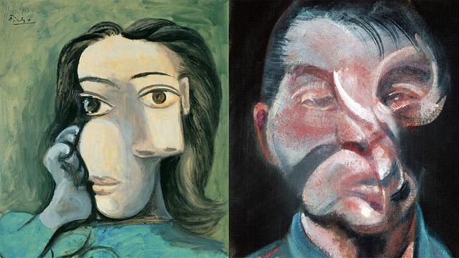 © Succession Picasso / Bildrecht, Wien 2026, © Foto: bpk/Nationalgalerie, SMB, Museum Berggruen/ Jens Ziehe & The Estate of Francis Bacon /All rights reserved / Bildrecht, Wien und DACS, London Ein Porträtgemälde von Picasso neben einem Porträtgemälde von Bacon