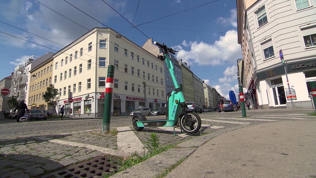 © ORF / Peter Giczy Am Bild ist ein E-Scooter zu sehen