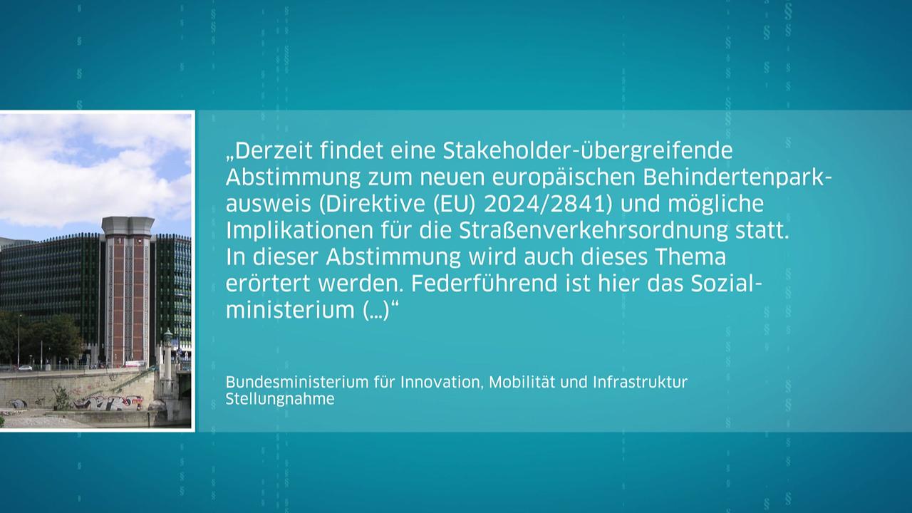 Die Stellungnahme des Bundesministeriums für Innovation, Mobilität und Infrastruktur ist zu sehen