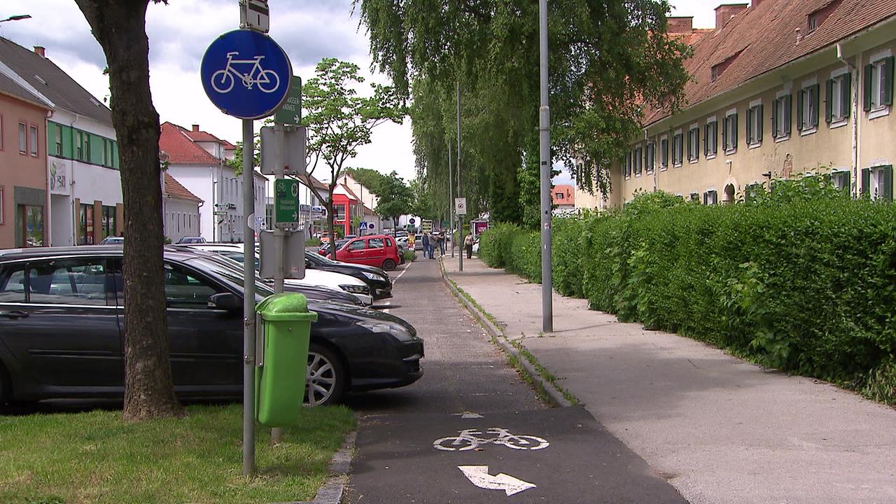 © ORF / Roman Bagner Ein Abschnitt eines Radweges in Oberwart wird hier gezeigt