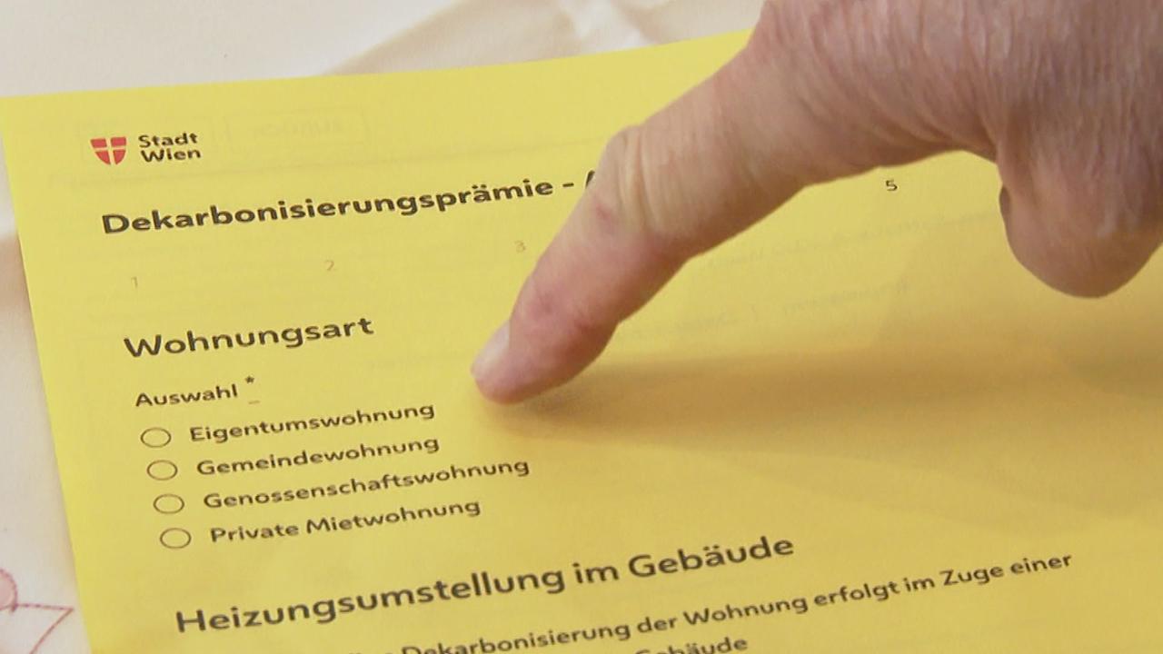 Das Antragsformular für die Dekarbonisierungsprämie ist zu sehen