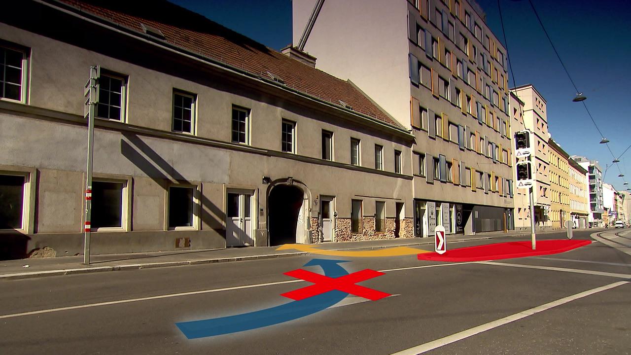 © ORF / Tom Gerhartl Die Verkehrsinsel bei der Einfahrt ist zu sehen