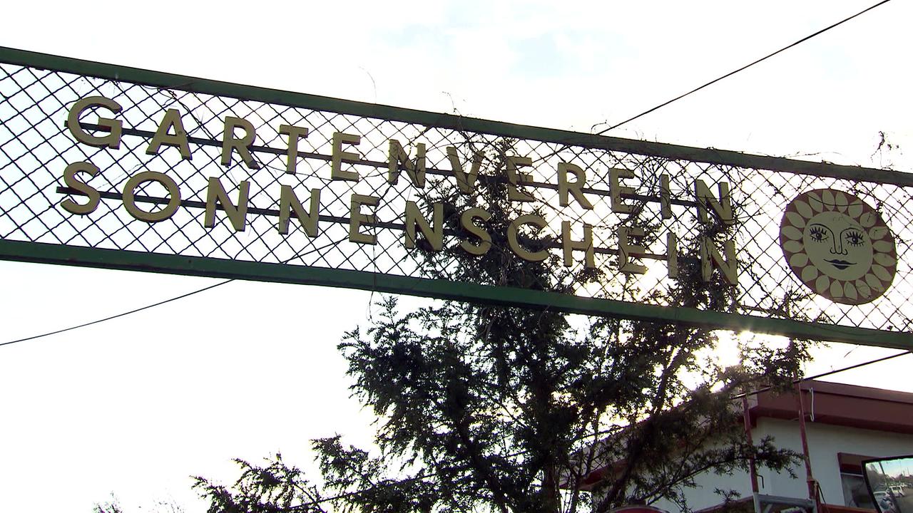 Zu sehen ist der Eingang des Kleingartenvereins Sonnenschein