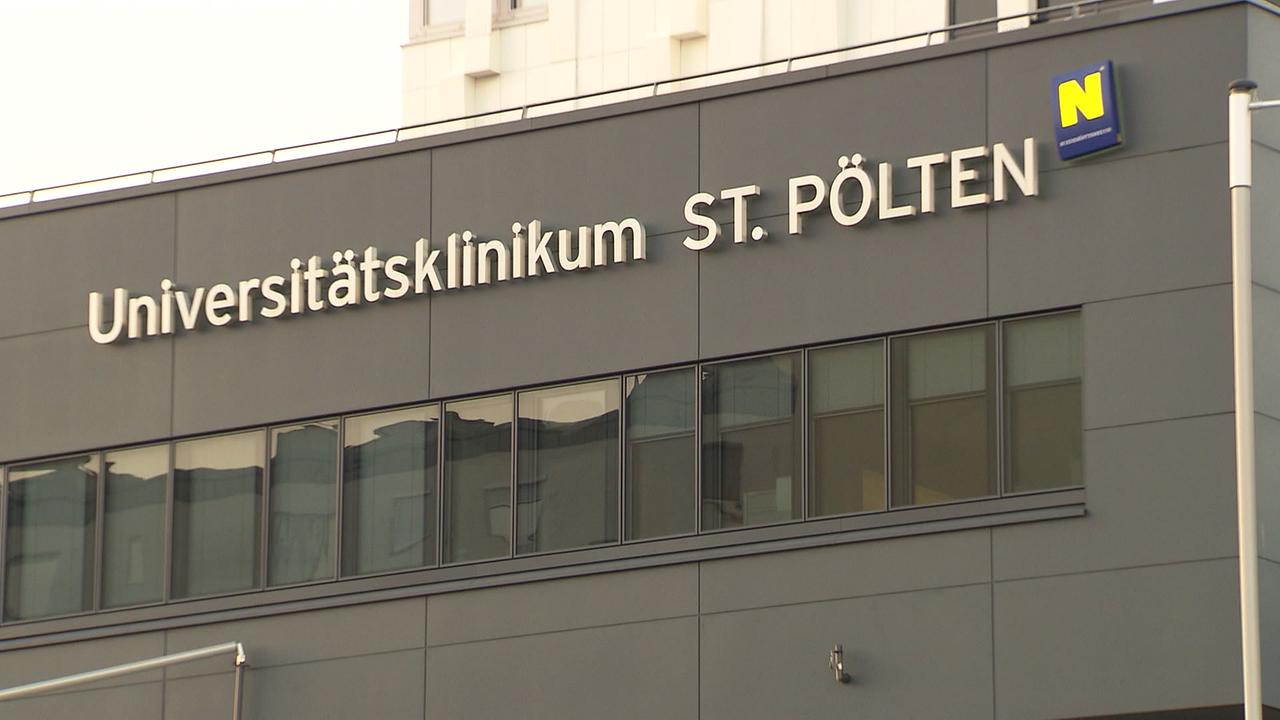 Das Universitätsklinikum St. Pölten ist zu sehen
