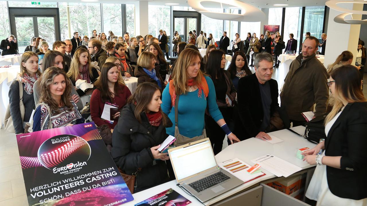 © ORF/Günther Pichlkostner Volunteers beim Castingtermin