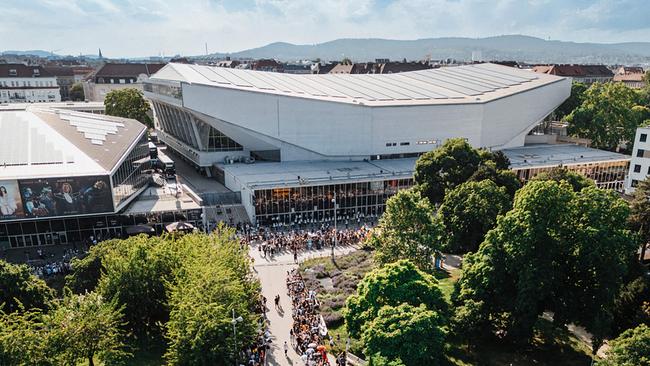 Die Wiener Stadthalle von oben