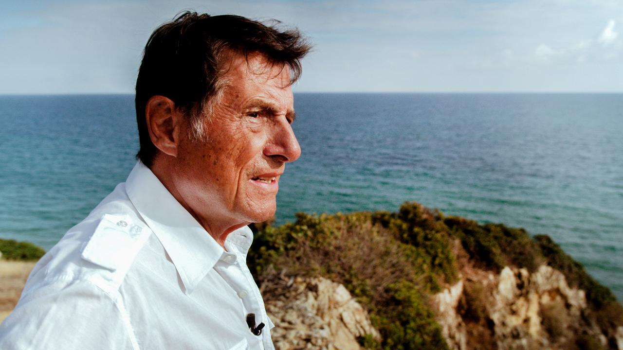 Udo Jürgens bei Dreharbeiten an der Algarve.