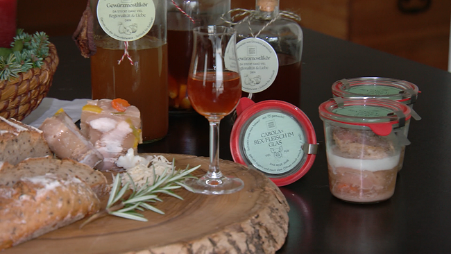 © ORF NÖ Fleisch im Glas, Likör und Brot