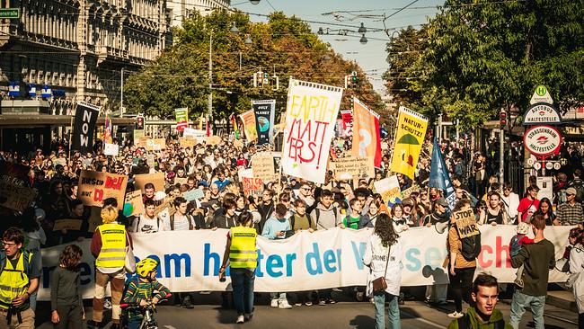Demonstration gegen die Klimakrise in Wien 2022