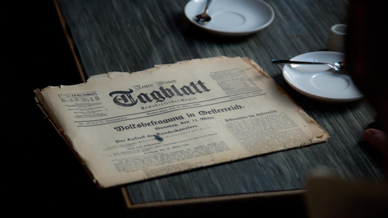 Das "Tagblatt" originale Zeitung von 1938.