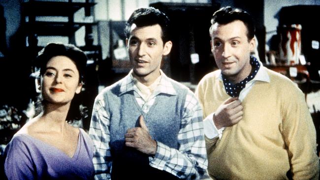 Caterina Valente (Kathrin), Silvio Francesco (Sylvio) und Peter Alexander (Pierre) 