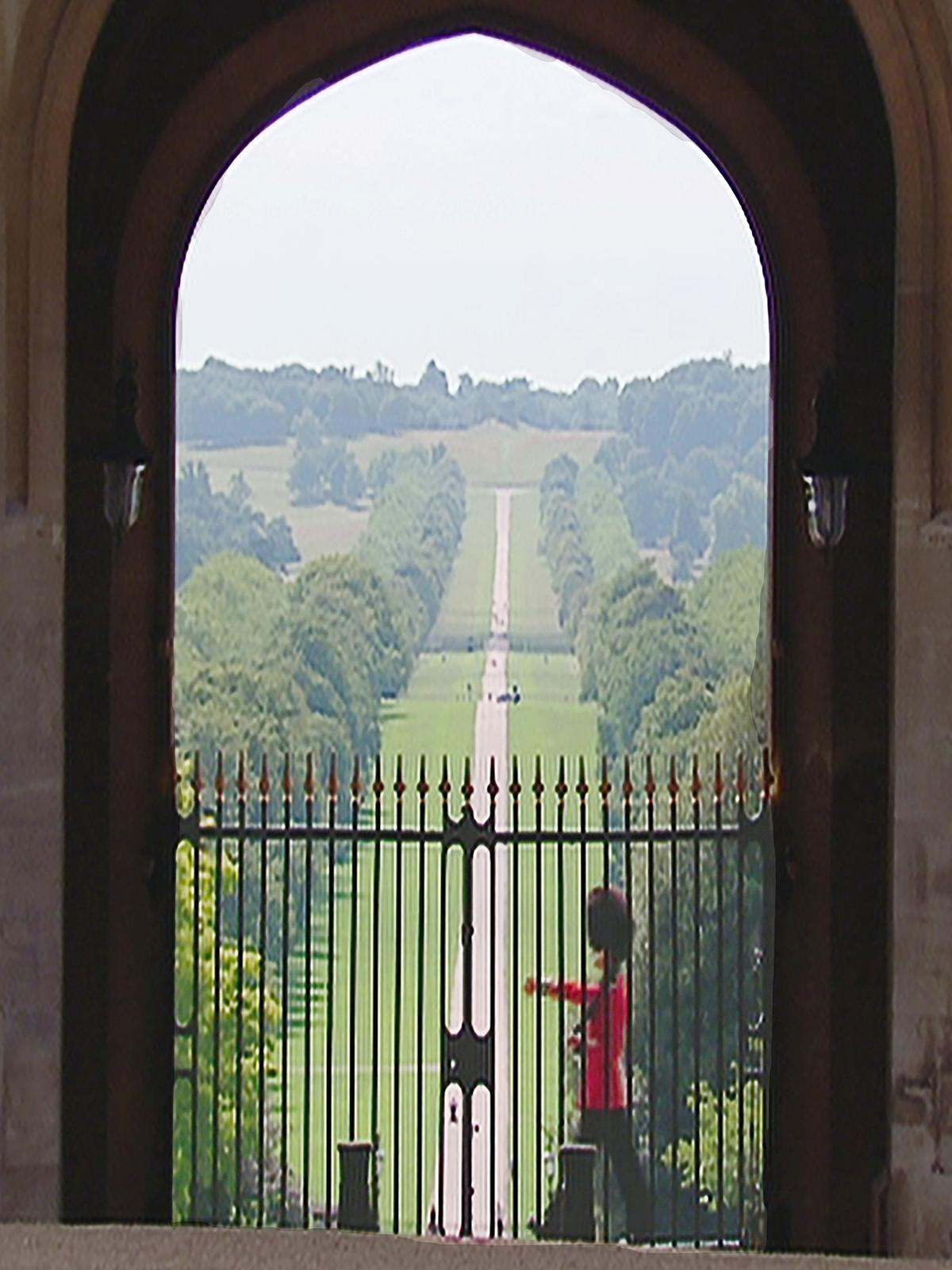 Blick auf den langen Weg von Windsor Castle.
