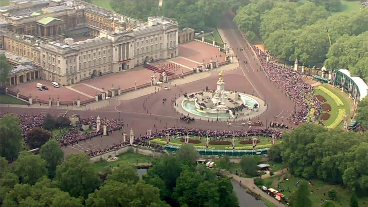 Buckingham Palace in London.