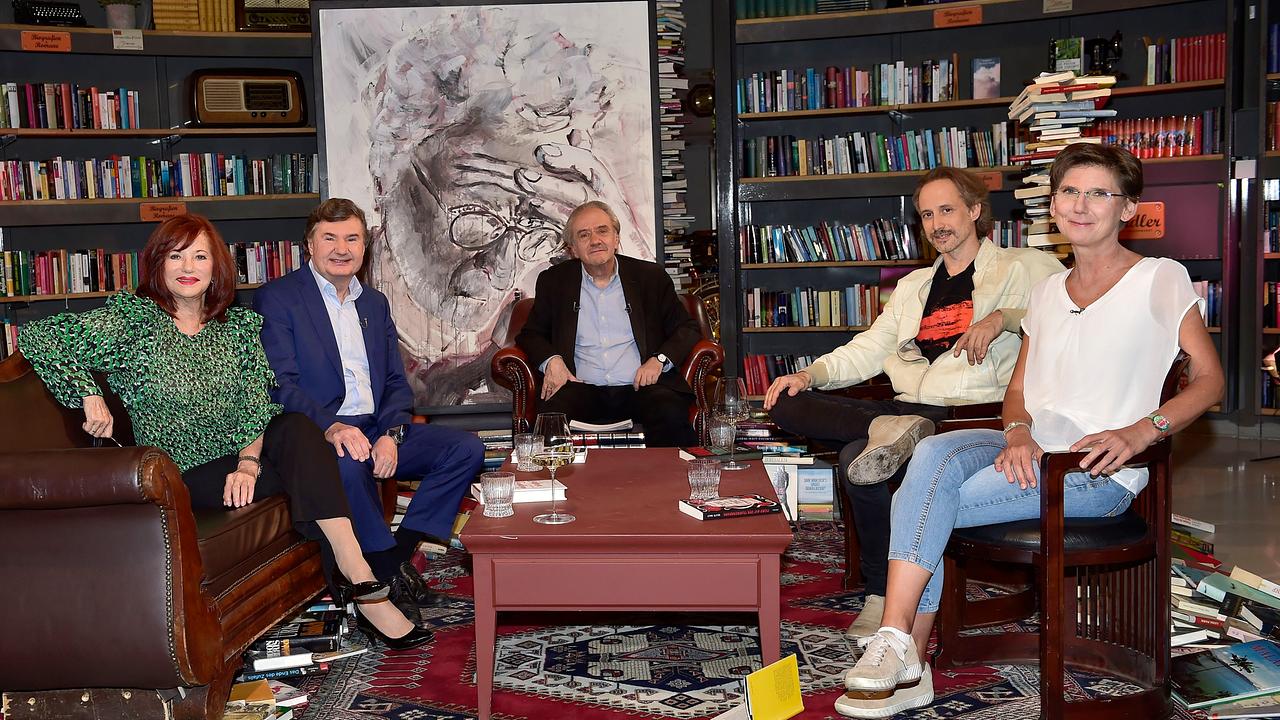 © ORF/ORF III/Peter Meierhofer Gerti Senger, Andreas Salcher, Heinz Sichvrosky, Michael Ostrowski, Beate Maly im erLesen-Studio
