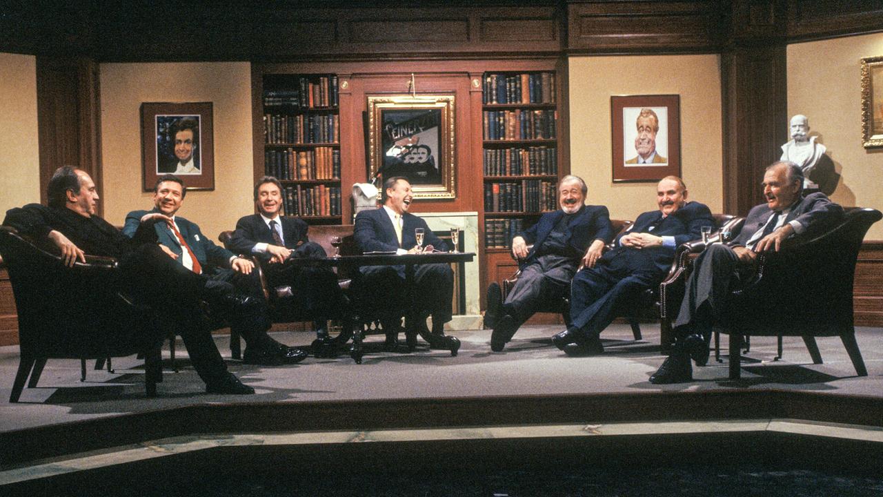 © ORF/Ali Schafler Otto Schenk, Heinz Holecek, Peter Alexander, Teddy Podgorski, Hans Joachim Kulenkampff, Fritz Eckhardt, Marcel Prawy