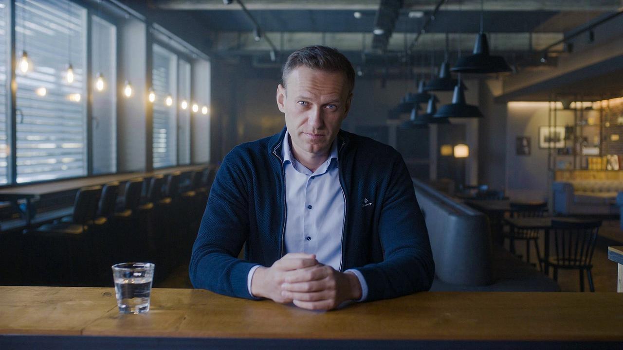 Alexej Nawalny während eines Interviews