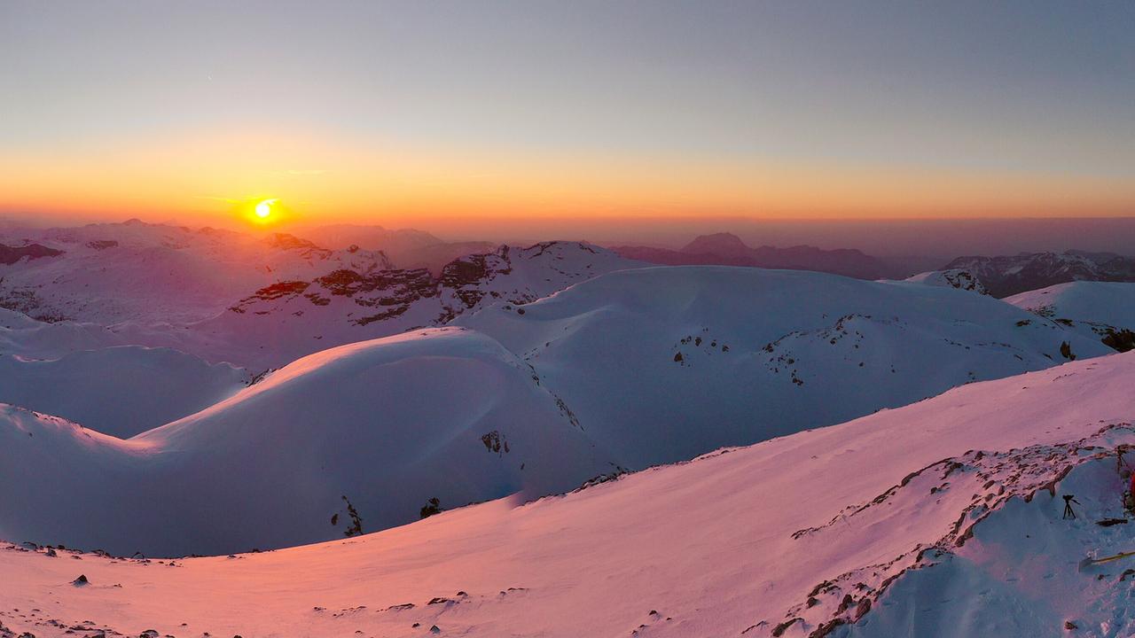 Sonnenuntergang im Toten Gebirge