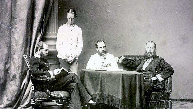 Erzherzog Karl Ludwig, Erzherzog Ludwig Viktor, Kaiser Franz Joseph I., Erzherzog Maximilian.