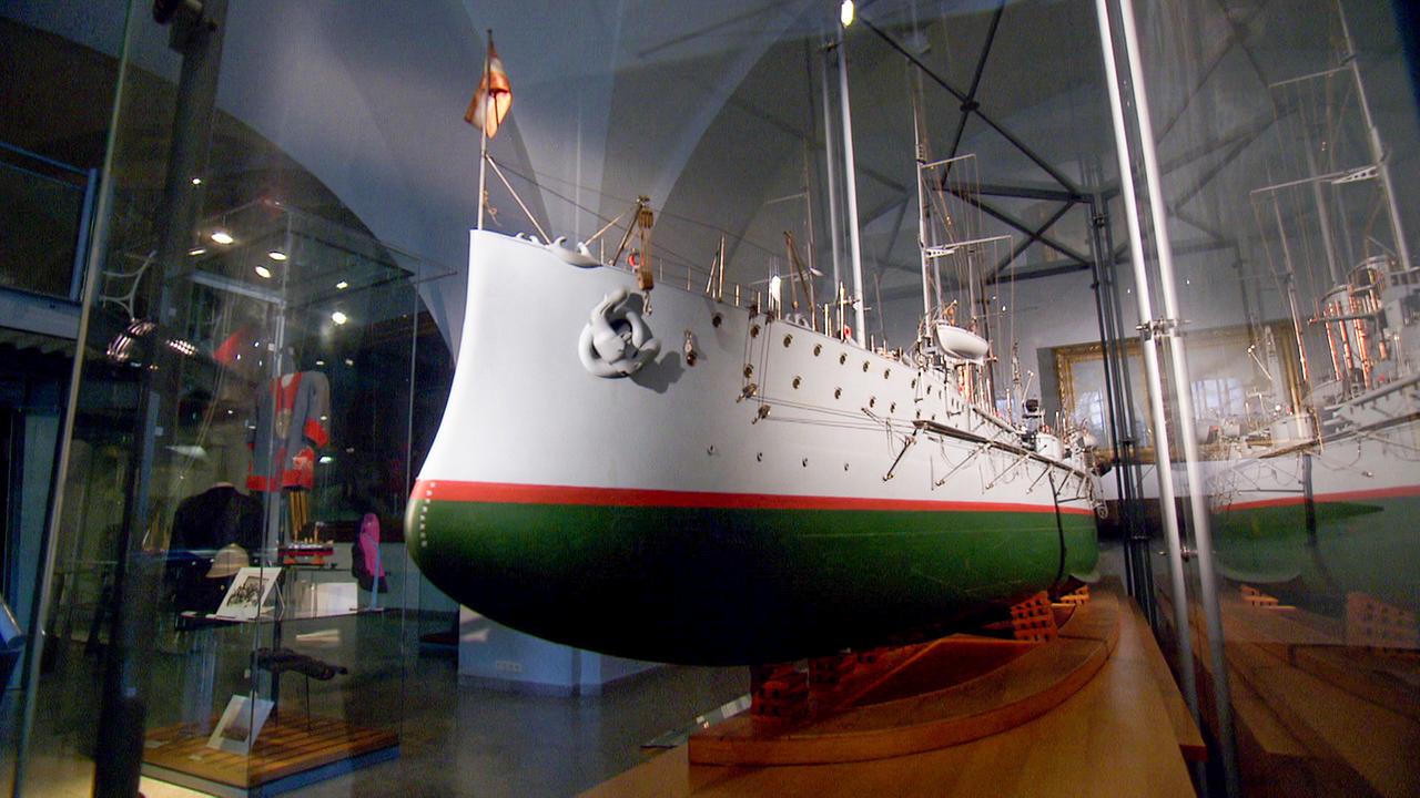 Model der SMS Viribus Unitis im Heeresgeschichtlichen Museum