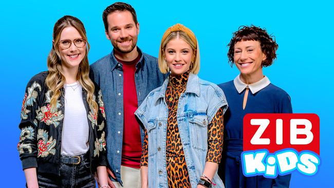 Das Moderatoren-Team Lena Großmann, Paul Fleischanderl, Fanny Stapf, Esther Csapo.