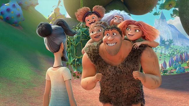 © ORF/Universal/DreamWorks Die Familie Crood tut sich nicht immer leicht mit ihren neuen Nachbarn.