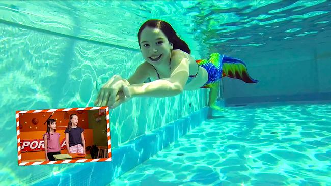 Romy und Sophie stellen sich unterschiedlichen Aufgaben und Sportarten.