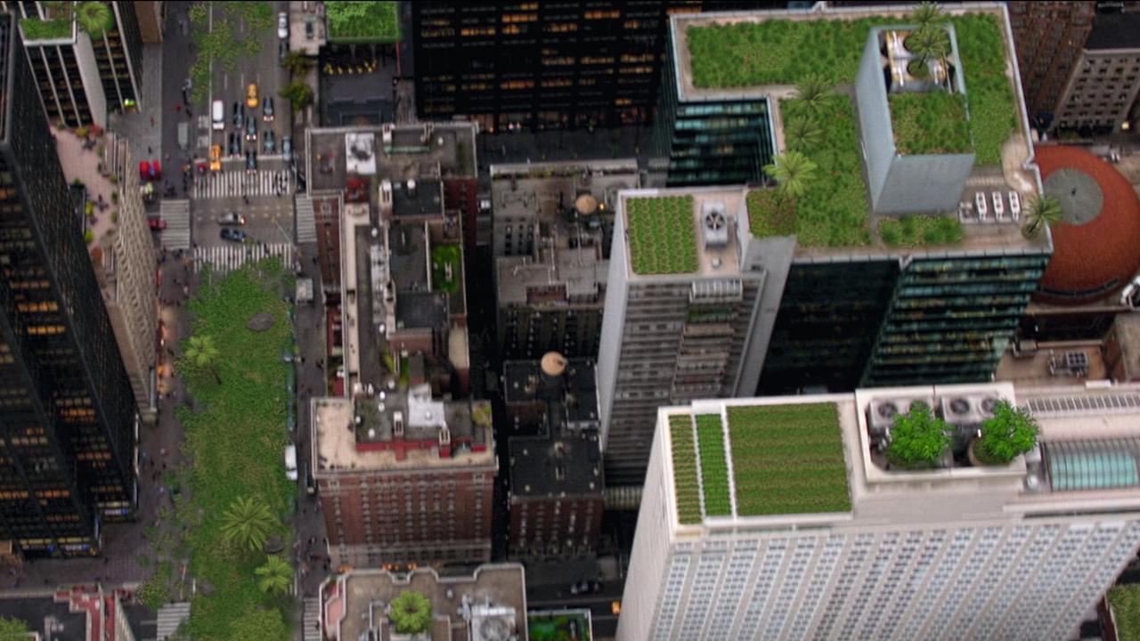 Animation von Urban Gardening in einer Großstadt