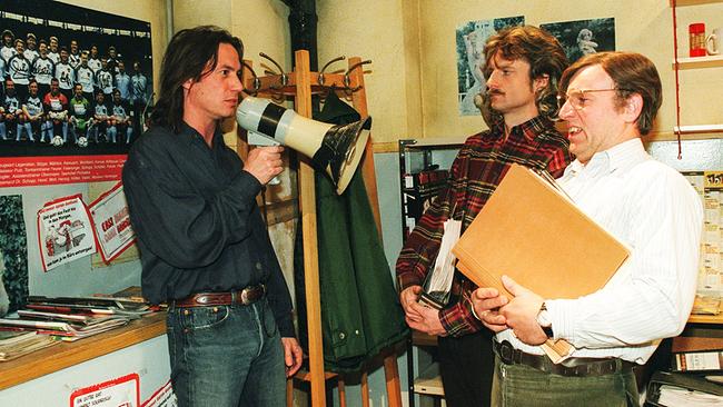 © ORF/Ali Schafler "Filmgeschichte(n): MA 2412": Harald Sicheritz, Alfred Dorfer, Roland Düringer