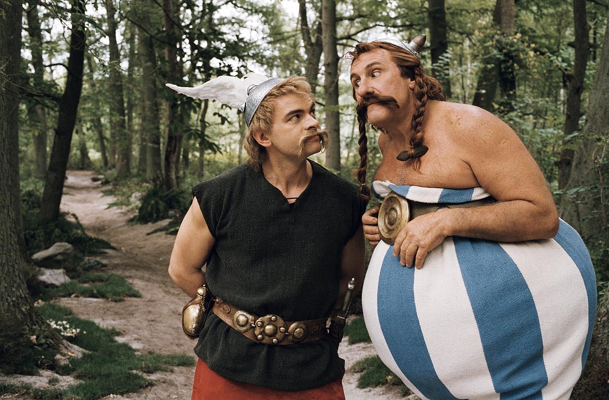 Im Bild: Clovis Cornillac (Asterix), Gérard Depardieu (Obelix).