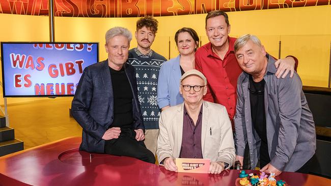 Florian Scheuba, Benedikt Mitmannsgruber, Magda Leeb, Oliver Baier, Alex Kristan und Andreas Vitàsek