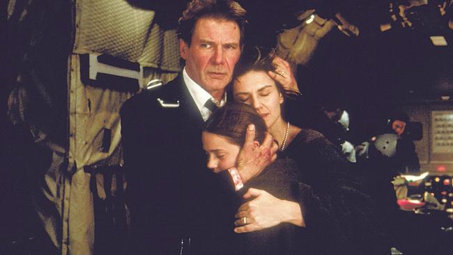 Harrison Ford (Präsident James Marshall), Liesel Matthews (Alice Marshall), Wendy Crewson (Grace Marshall)